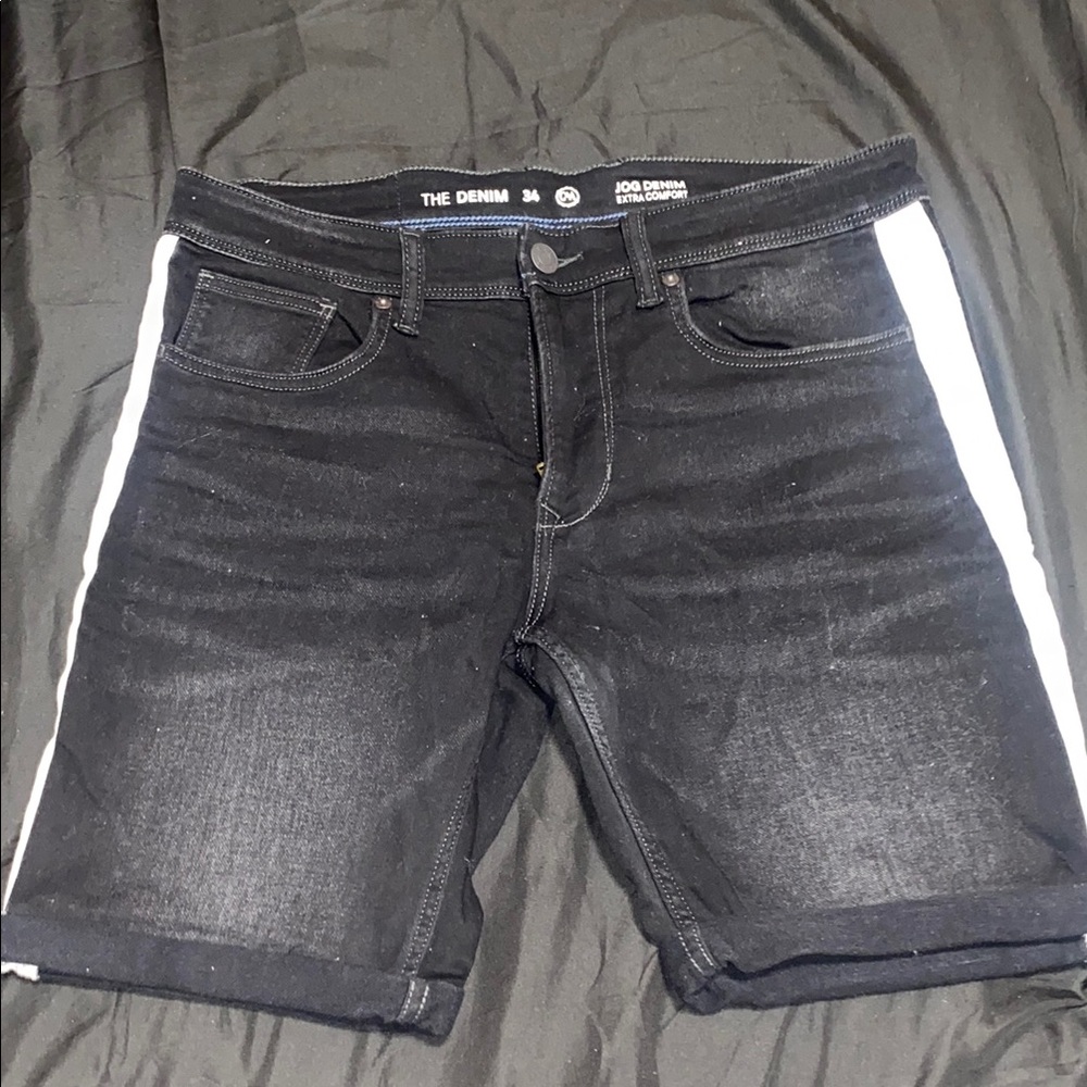Black and White Men's Shorts